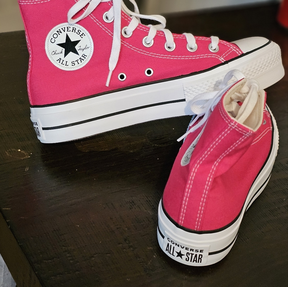 Converse Platform Women's Pink High-Top Sneakers